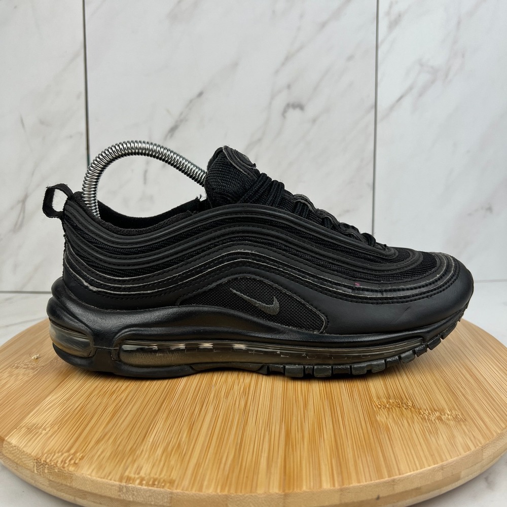 Nike Air Max 97 Womens Size 8 Triple Black Running Walk Sneakers Shoe 921733-001